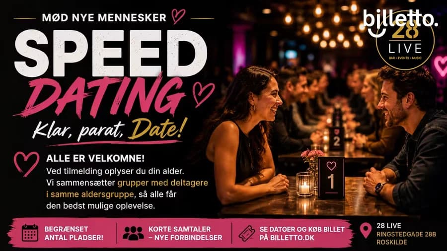 Speed Dating på 28 Live – Roskilde