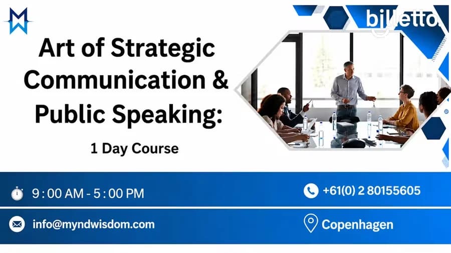 Art of Strategic Communication & Public Speaking: 1 Day Course in Denmark