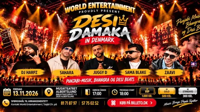 Desi Dhamaka – Juggy D & Sahara Live in Denmark