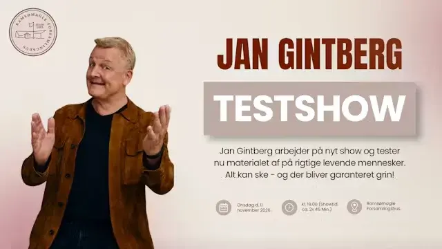 JAN GINTBERG TEST-SHOW!