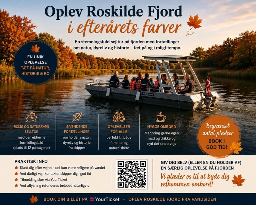 Oplev Roskilde Fjord i efterårets farver