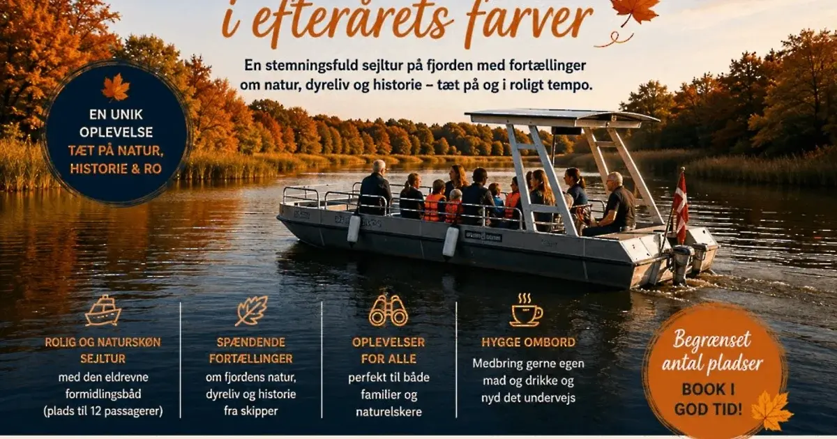 Oplev Roskilde Fjord i efterårets farver
