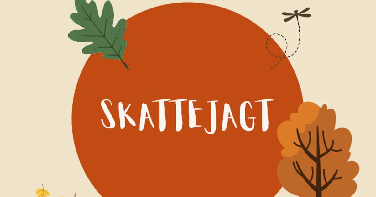 Skattejagt: Løs sjove opgaver på dit lokale bibliotek (0. til 3. klasse)
