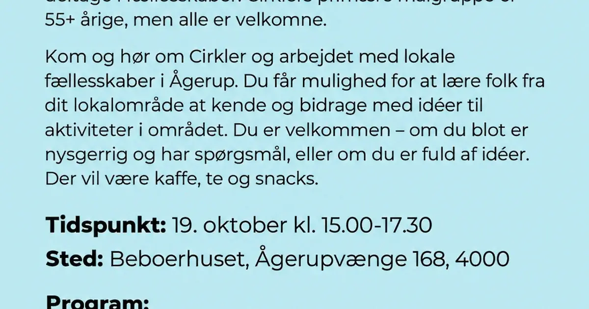 Cirklers Intro- og Idémøde