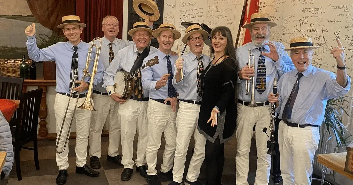 Blå Mandag Jazzband på scenen