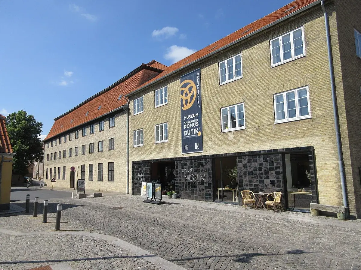 Exterior of the Roskilde Museum building on a sunny day.